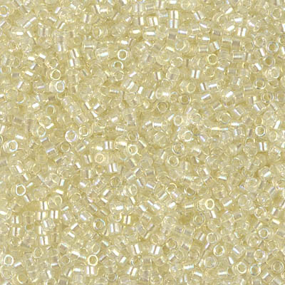 Pearl Lined Transparent Pale Yellow AB