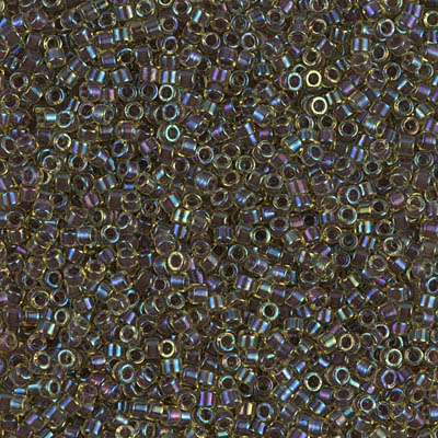 Dark Amethyst Lined Chartreuse AB